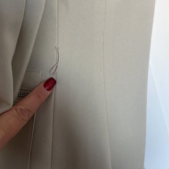 ETCETERA long blazer jacket snap closure office career event wear sz xs - Picture 7 of 8